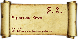 Pipernea Keve névjegykártya
